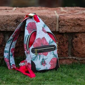 Floral Red Backpack